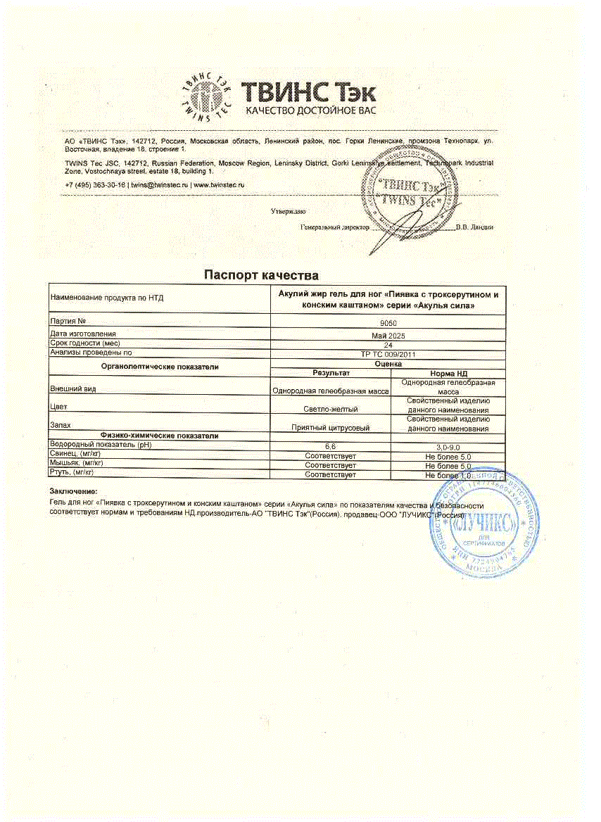 Паспорт №052025